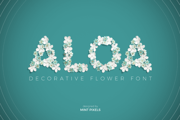 Aloa: A Flower Decorative Font for Nature-Inspired Branding