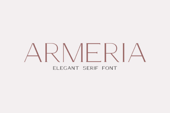 Armeria: A Delicate Serif Font That Sharpens Your Campaign Message