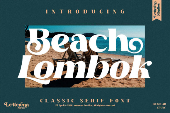 Beach Lombok: A Serif Font That Brings Warmth to Small Business Branding