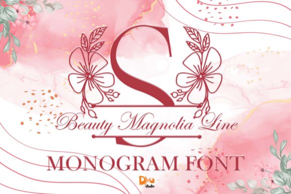 Beauty Magnolia Line Monogram: A Designer's Take on This Dainty Decorative Font