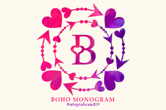 Boho Monogram: A Decorative Typeface for Modern Web Design