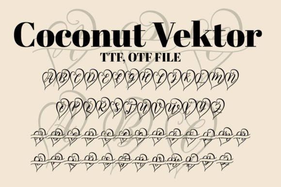 Coconut Vector: A Decorative Font That Gives Campaign Visuals Clearer Message Pull