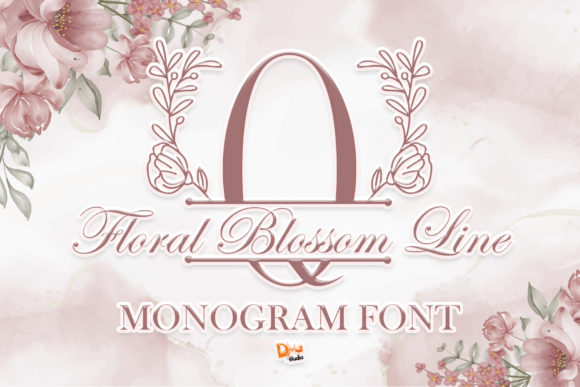 Floral Blossom Line: A Decorative Typeface for Digital Storytelling