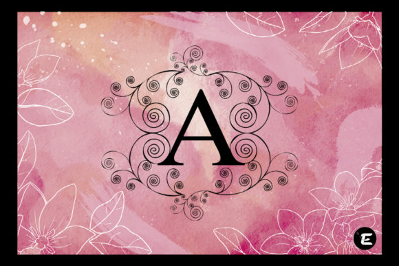 Floral Monogram: A Decorative Font Review for Small Business Branding