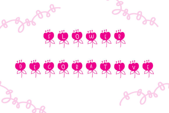 Flower Dingbats: A Delicate Decorative Font for Handmade Products