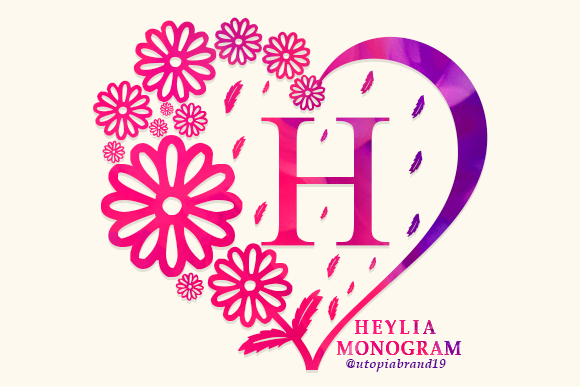 Heylia Monogram: A Decorative Typeface for Editorial Design