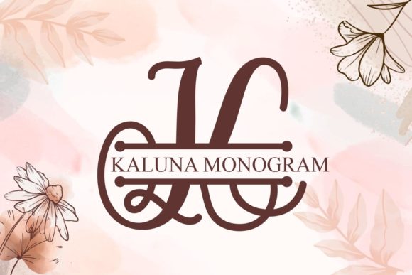 Kaluna Monogram: A Decorative Font That Elevates Small Business Branding