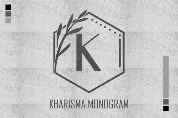 Kharisma Monogram: A Refined Display Typeface for Editorial Design