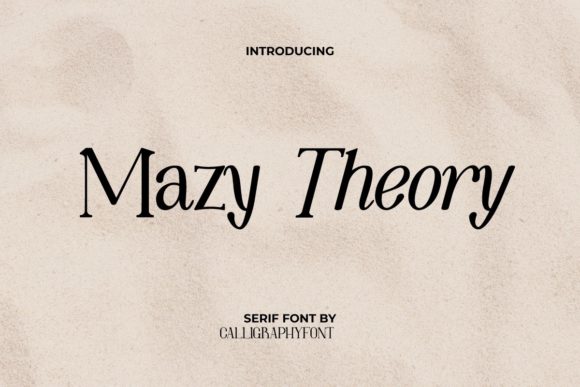 Mazy Theory: A Vintage Serif Font for Thoughtful Editorial Design