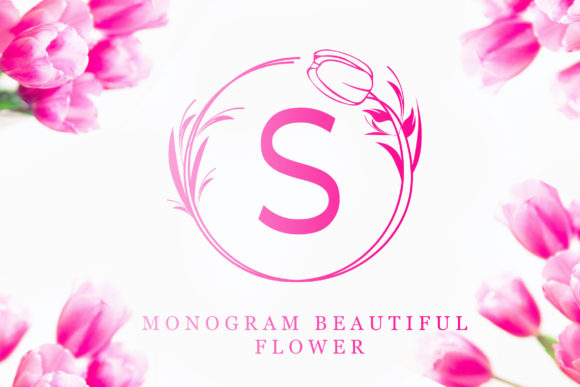 Monogram Beautiful Flower: A Decorative Font for Brand Charm