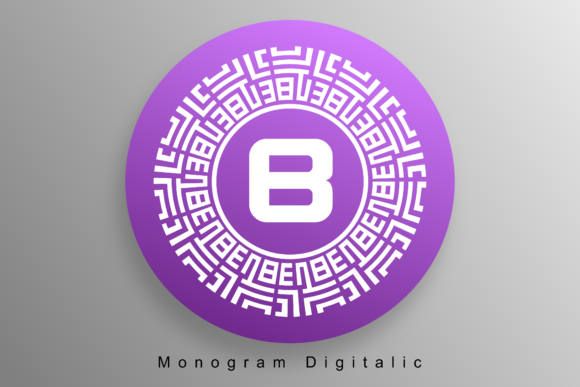 Monogram Digitalic: A Decorative Font for Handmade Product Designs