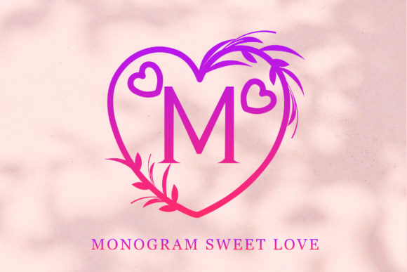Monogram Sweet Love: A Decorative Font for Small Business Branding