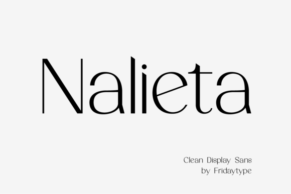 Nalieta Font: A Delicate Sans Serif for Handmade Products