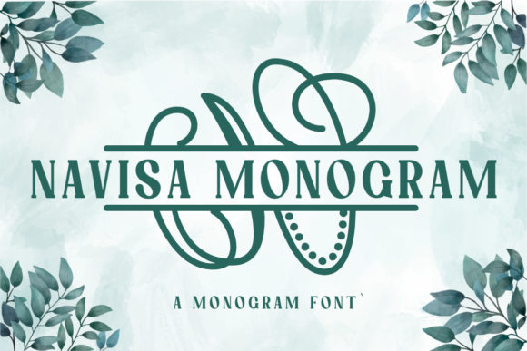 Navisa Monogram: A Decorative Font for Digital Branding