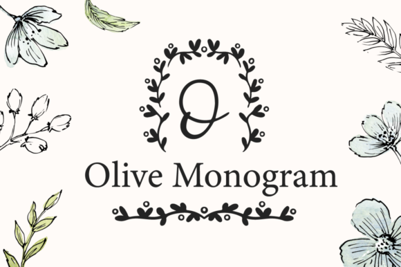 Olive Monogram: A Charming Font for Editorial Storytelling
