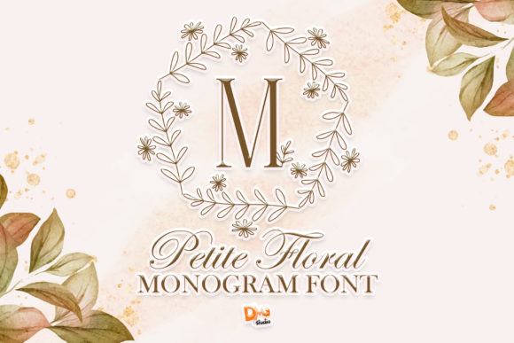 Petite Floral Monogram: A Decorative Font for Web Design and Digital Branding