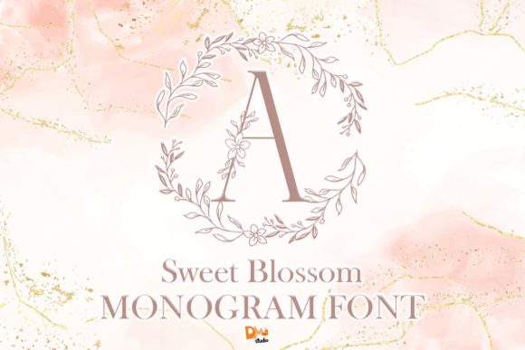Sweet Blossom Monogram: A Decorative Font with Editorial Charm