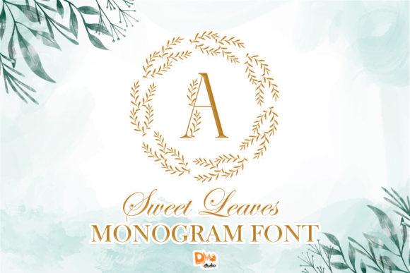 Sweet Leaves Monogram: Decorative Font for Marketers