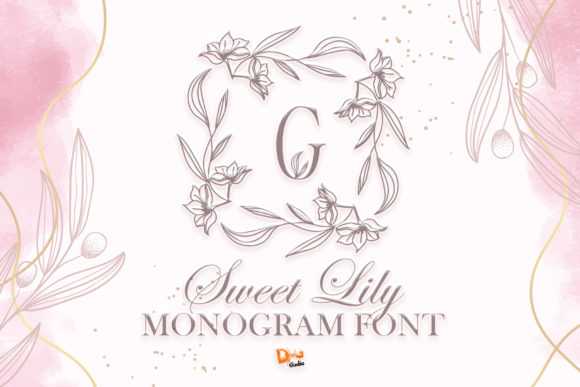 Sweet Lily Monogram: A Decorative Typeface for Elegant Digital Branding