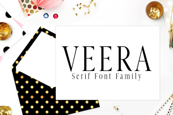 Veera: A Tall Serif Font for Handmade Product Design