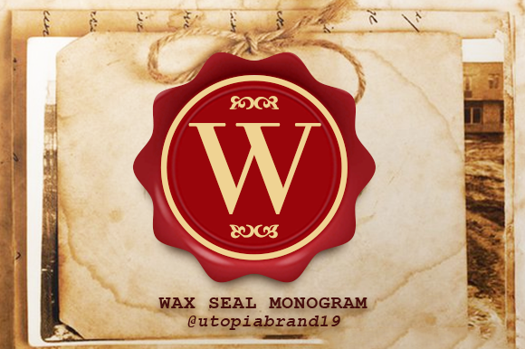 Wax Seal Monogram Brings Romantic Detail to Modern Branding Projects